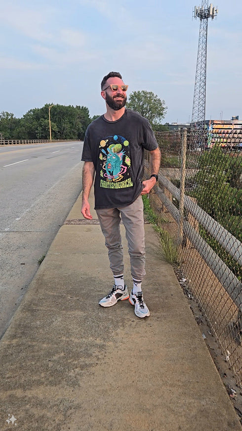 Intergalactic Mind Melt Premium Mineral Wash Vintage Unisex Tee